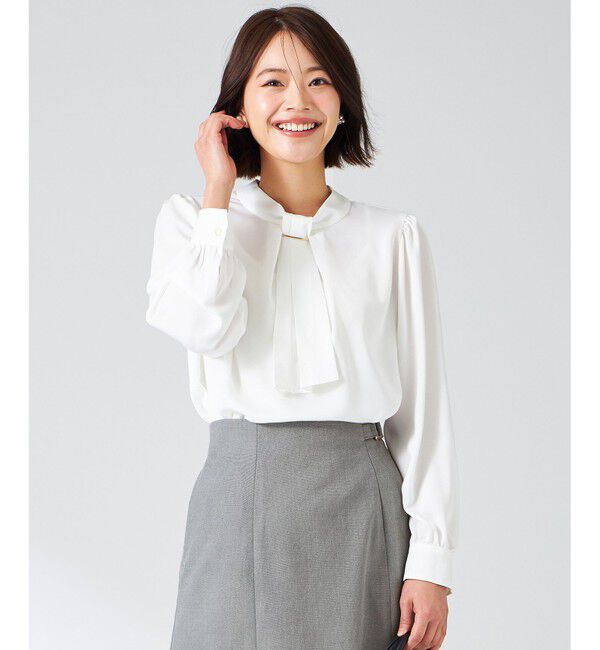 ANY SIS「【洗える】4WAYボウタイ ブラウス」|シャツ・ブラウス|オフ