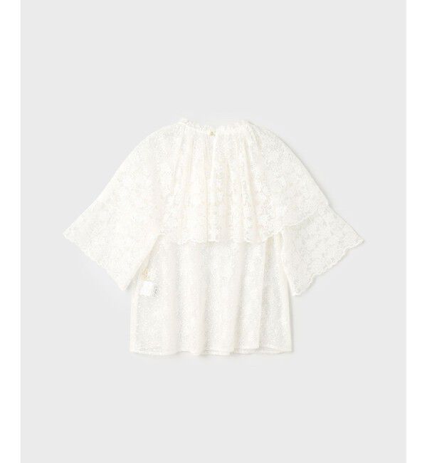 GRACE CONTINENTAL「レースケープブラウス」|シャツ・ブラウス|