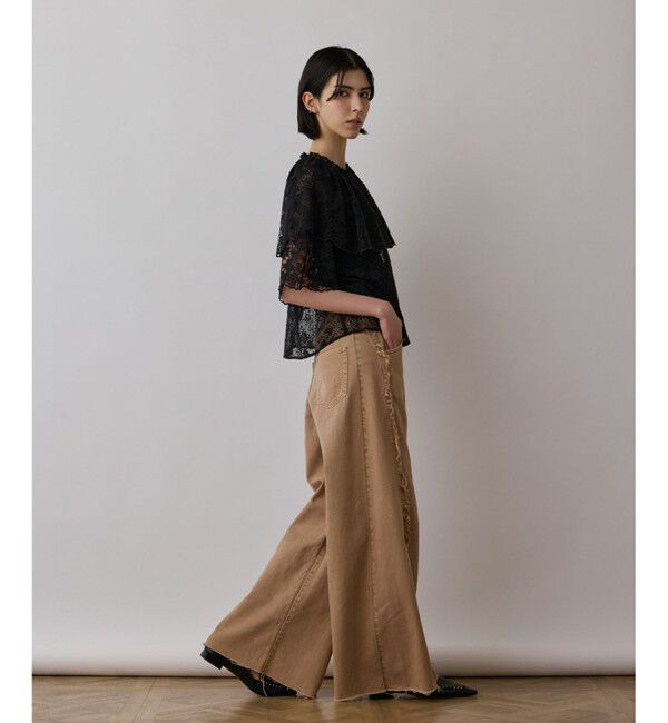 GRACE CONTINENTAL「レースケープブラウス」|シャツ・ブラウス|