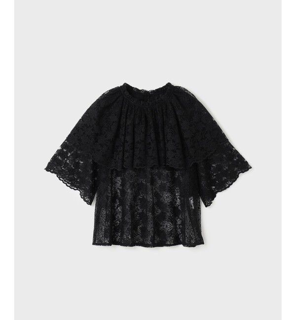 GRACE CONTINENTAL「レースケープブラウス」|シャツ・ブラウス|