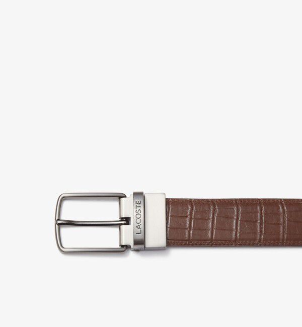 LACOSTE「スムース/クロコ型　リバーシブルベルト」|ベルト|