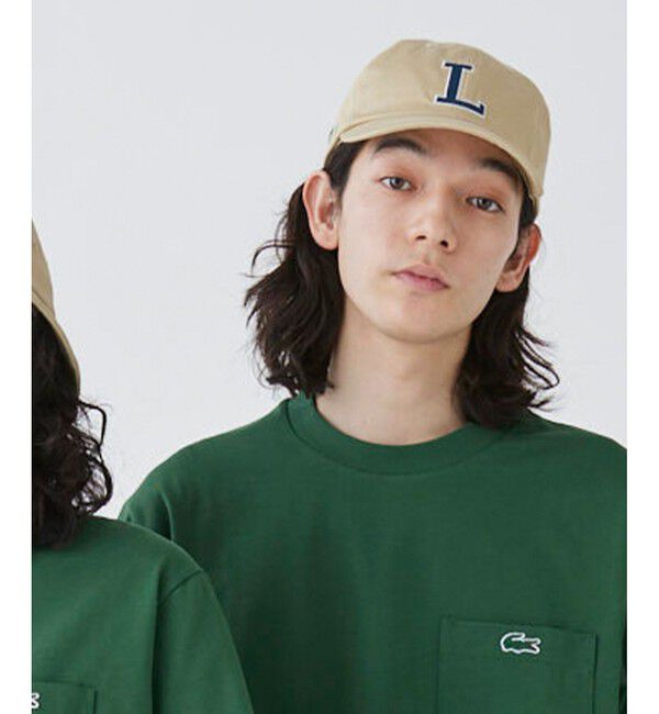 LACOSTE「コットンツイルLロゴキャップ」|キャップ・キャスケット|ベージュ