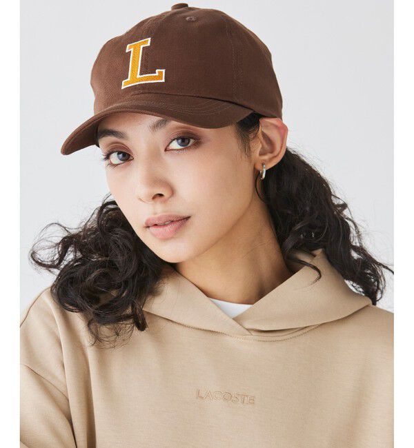 LACOSTE「コットンツイルLロゴキャップ」|キャップ・キャスケット|ブラウン