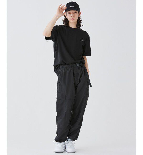 LACOSTE「アウトラインクロッククルーネック半袖Tシャツ」|Tシャツ・カットソー|