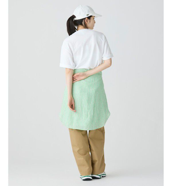 LACOSTE「シェニールワニロゴ オーバーサイズ半袖Tシャツ / ルーズフィットT」|Tシャツ・カットソー|