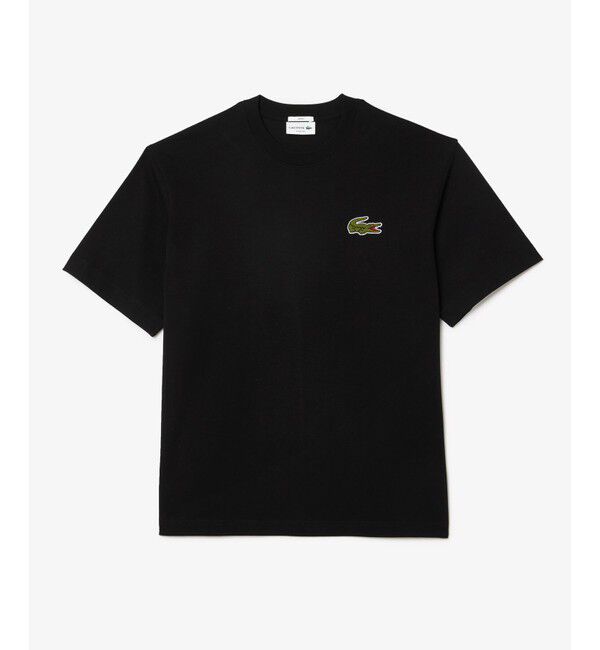 LACOSTE「シェニールワニロゴ オーバーサイズ半袖Tシャツ / ルーズフィットT」|Tシャツ・カットソー|