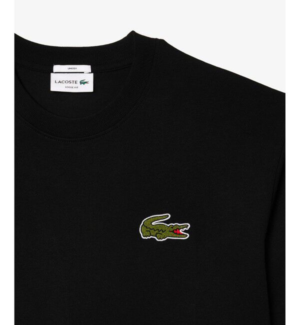 LACOSTE「シェニールワニロゴ オーバーサイズ半袖Tシャツ / ルーズフィットT」|Tシャツ・カットソー|