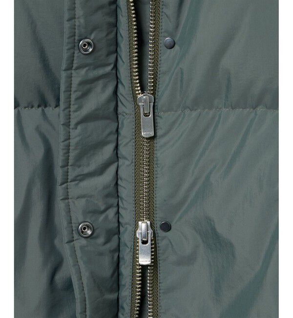 LACOSTE「パウダータッチ ダブルジップ ナイロンスタンドカラーダウンコート」|ダウン|