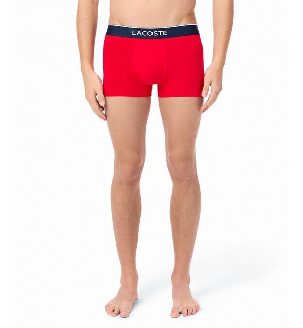 LACOSTE「３パックプリントストレッチコットントランクボクサーショーツ / ボクサーパンツ」|インナー|