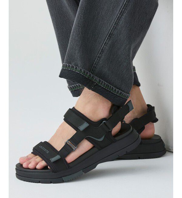 LACOSTE「メンズ SURUGA PREMIUM 125 1 CMA」|サンダル|ブラック