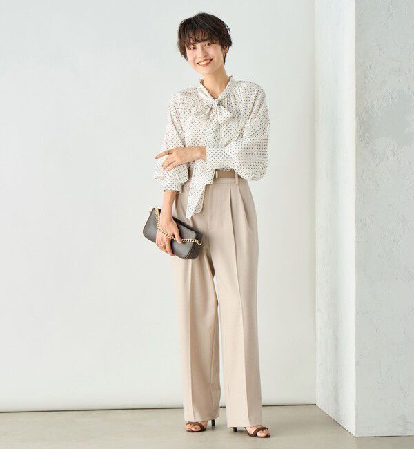 NOLLEY'S sophi「《セットアップ対応》ウール混ウォッシャブルワイドパンツ」|その他|