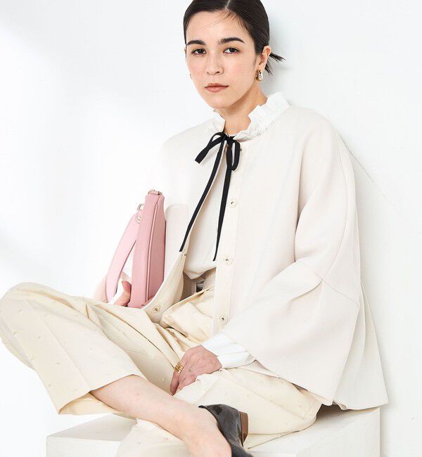 NOLLEY'S「《セットアップ対応》ウォッシャブルドットツッキリツータックテーパードパンツ」|その他|