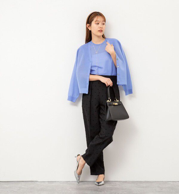 NOLLEY'S「《セットアップ対応》ウォッシャブルドットツッキリツータックテーパードパンツ」|その他|