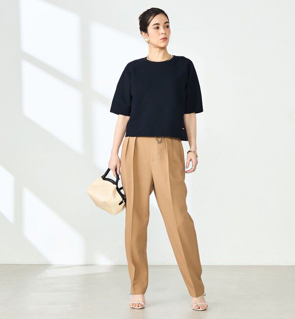 NOLLEY'S「《手洗い可能》ホールガーメントニットTシャツ」|ニット・セーター|