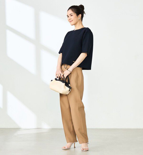 NOLLEY'S「《手洗い可能》ホールガーメントニットTシャツ」|ニット・セーター|