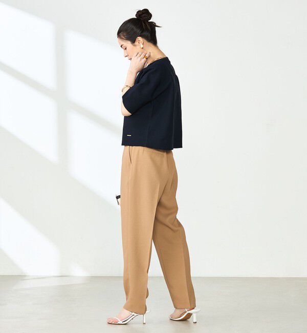 NOLLEY'S「《手洗い可能》ホールガーメントニットTシャツ」|ニット・セーター|