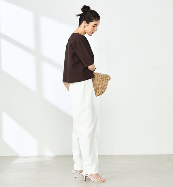 NOLLEY'S「《手洗い可能》ホールガーメントニットTシャツ」|ニット・セーター|