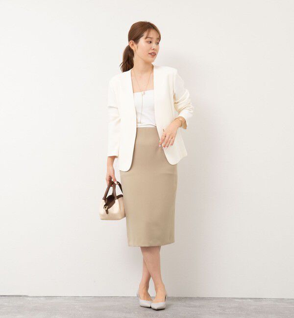 NOLLEY'S sophi「《セットアップ対応》ウォッシャブルツイルタイトスカート」|タイト|