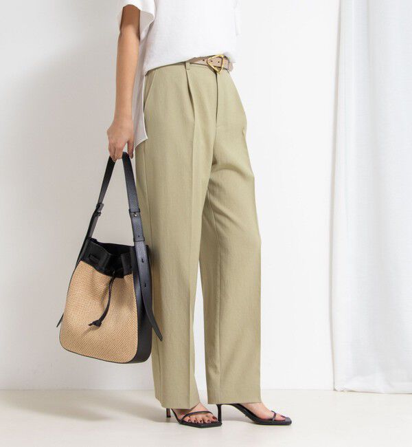 NOLLEY'S「【PR林☆別注カラーあり】ウォッシャブルツイルストレッチ愛されワイドパンツ」|その他|