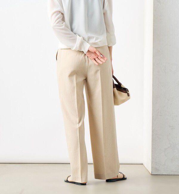 NOLLEY'S「【PR林☆別注カラーあり】ウォッシャブルツイルストレッチ愛されワイドパンツ」|その他|