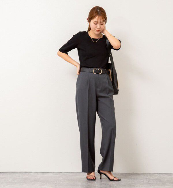 NOLLEY'S「【PR林☆別注カラーあり】ウォッシャブルツイルストレッチ愛されワイドパンツ」|その他|