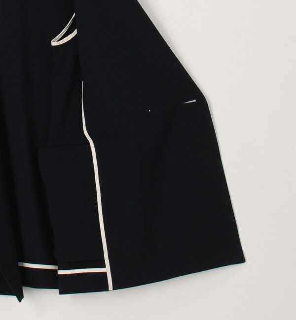 NOLLEY'S「《セットアップ対応》ウォッシャブルドライトロピカルノーカラーダブルジャケット」|ノーカラージャケット|