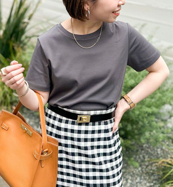 NOLLEY'S「高機能 LA＋スムースTシャツ」|Tシャツ・カットソー|チャコールグレー