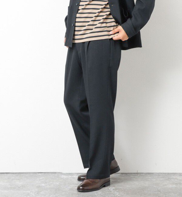 NOLLEY'S goodman「《セットアップ対応》LANATEC ウーステッドサージ ストレッチイージーパンツ」|チノ|