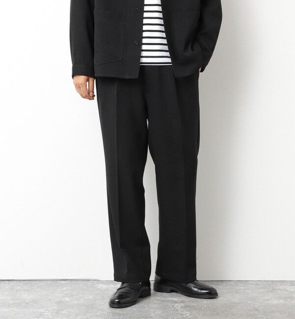 NOLLEY'S goodman「《セットアップ対応》LANATEC ウーステッドサージ ストレッチイージーパンツ」|チノ|