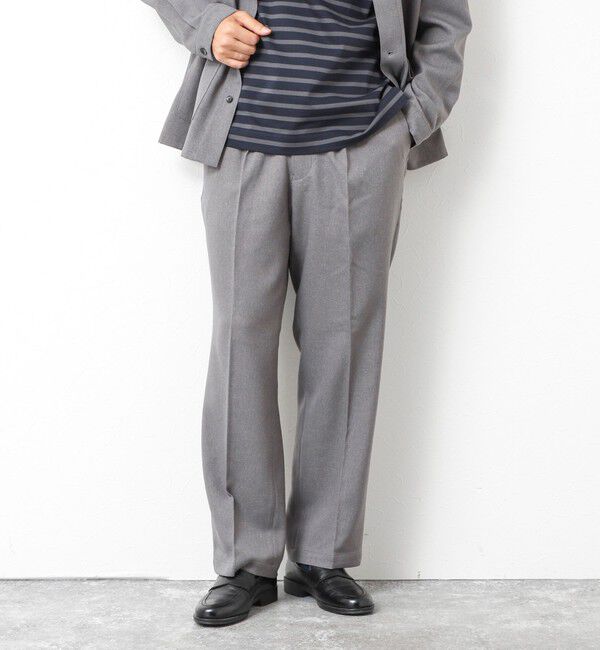 NOLLEY'S goodman「《セットアップ対応》LANATEC ウーステッドサージ ストレッチイージーパンツ」|チノ|