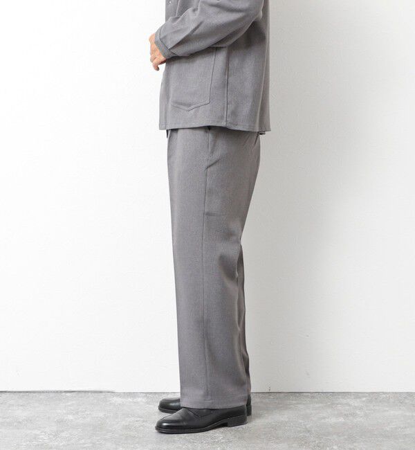 NOLLEY'S goodman「《セットアップ対応》LANATEC ウーステッドサージ ストレッチイージーパンツ」|チノ|