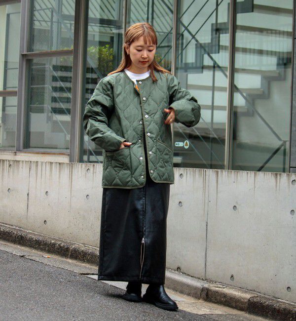 GLOSTER「【TAION/タイオン】GLOSTER別注 ミリタリーライナージャケット ノーカラーMA-1 M65」|ダウン|