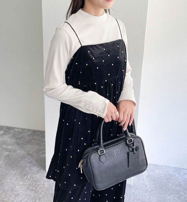 fredy emue「《セットアップ対応》ベロアドット刺繍キャミブラウス」|キャミソール|