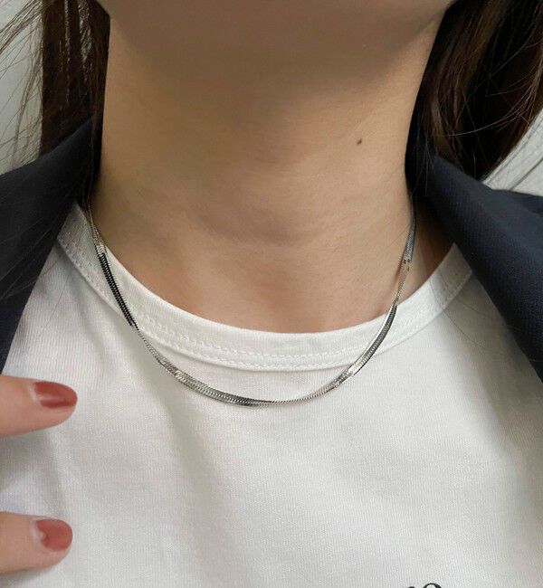 fredy emue「ステンレスフラットチェーンネックレス」|ネックレス|