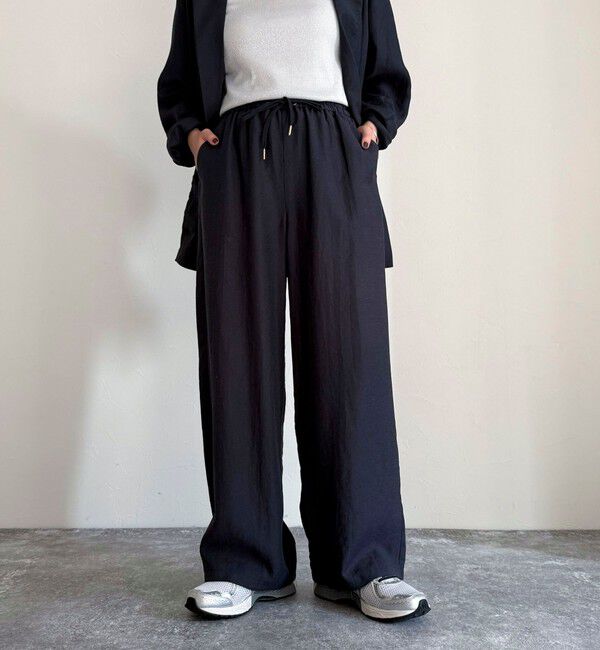 fredy emue「《セットアップ対応》リネン混スラブツイルイージーパンツ」|チノ|