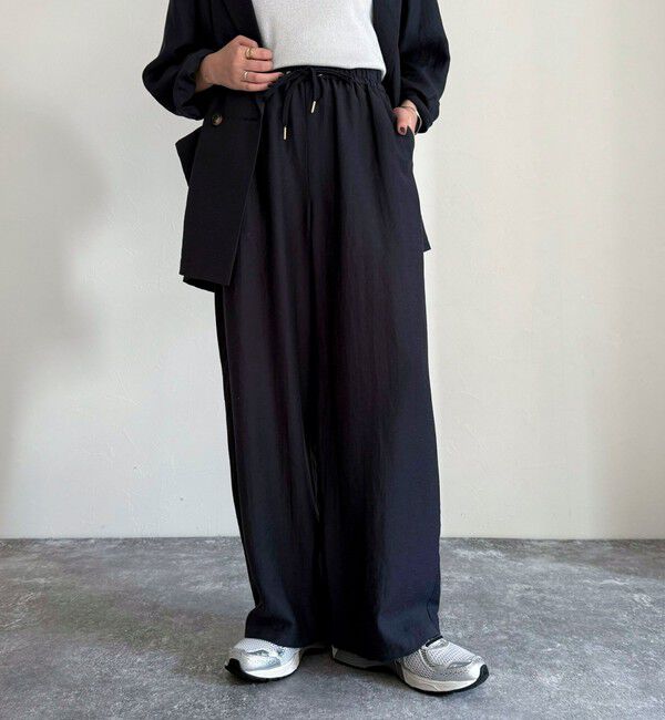 fredy emue「《セットアップ対応》リネン混スラブツイルイージーパンツ」|チノ|