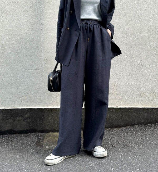 fredy emue「《セットアップ対応》リネン混スラブツイルイージーパンツ」|チノ|