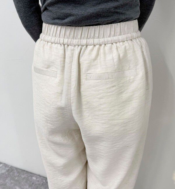 fredy emue「《セットアップ対応》リネン混スラブツイルイージーパンツ」|チノ|