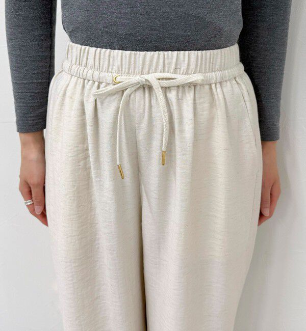 fredy emue「《セットアップ対応》リネン混スラブツイルイージーパンツ」|チノ|