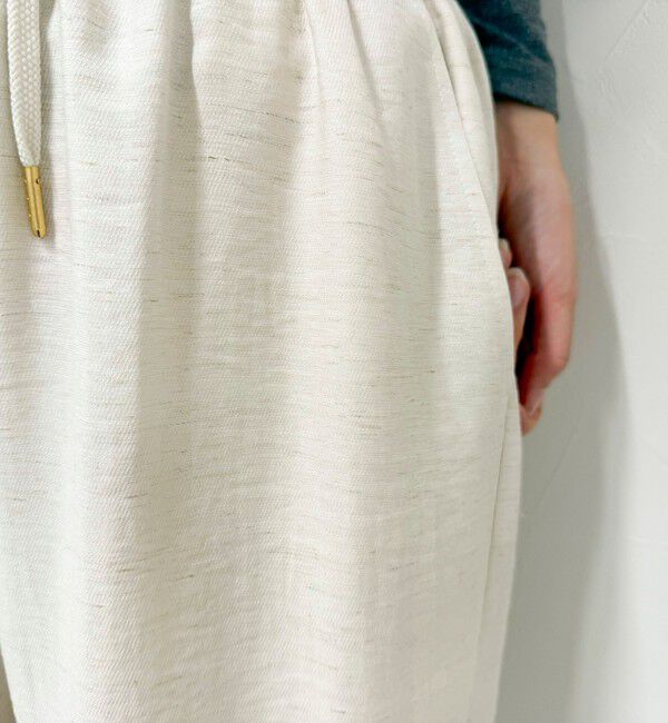 fredy emue「《セットアップ対応》リネン混スラブツイルイージーパンツ」|チノ|