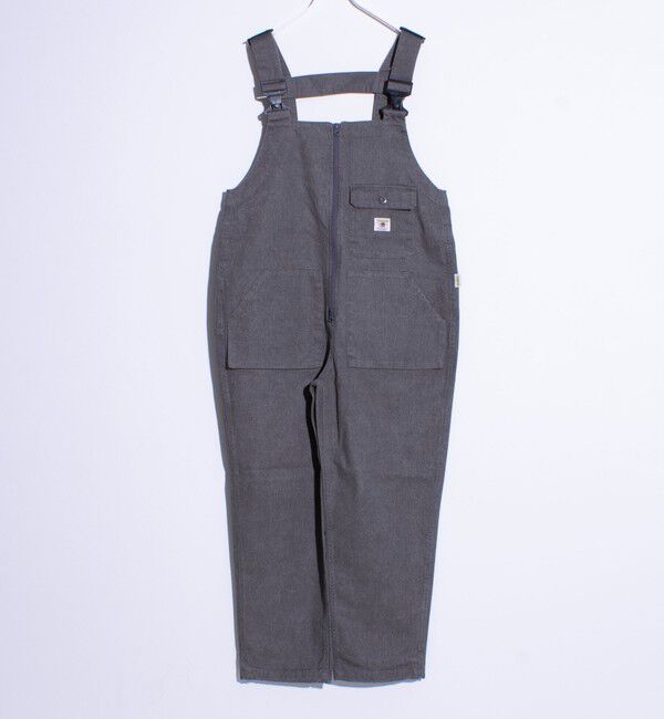 FREDY MAC「【FREDYMAC/フレディマック】ピグメントツイル オーバーオール」|オールインワン|チャコールグレー