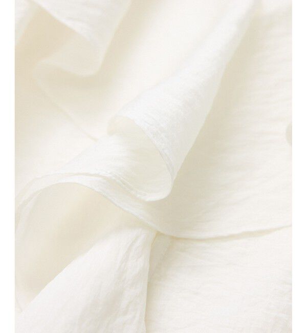 SALON adam et rope'「シルクブレンドラッフルカラーブラウス」|シャツ・ブラウス|