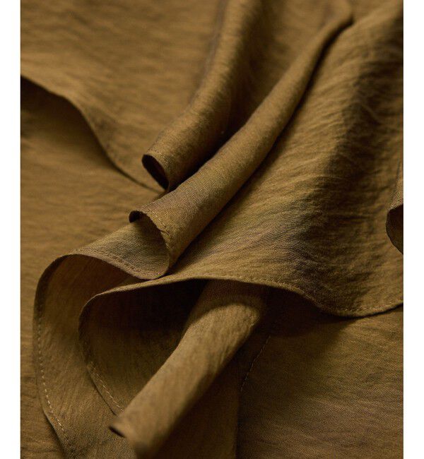 SALON adam et rope'「シルクブレンドラッフルカラーブラウス」|シャツ・ブラウス|