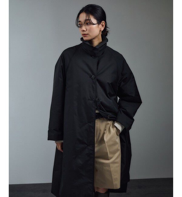 SALON adam et rope'「FURLO DOWNバルマカンコート / 撥水ファーロダウン」|ダウン|ブラック(01)