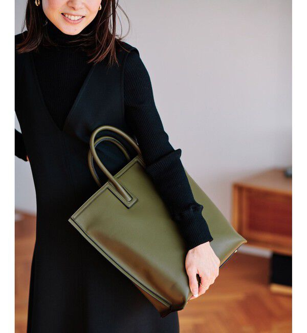 ROPE「【A4対応】【E'POR】LIMITED MODEL Ree Large（リー）【雑誌掲載】【通勤】」|トートバッグ|オリーブ(37)