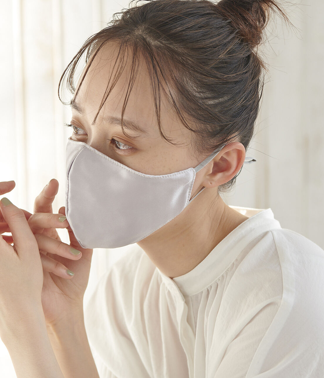 VIS「【抗菌・洗える】サテンマスク」|その他|