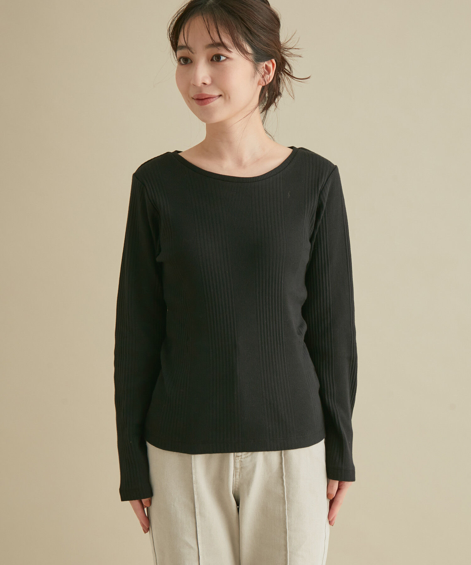 VIS「着回し力抜群のランダムテレコプルオーバー」|Tシャツ・カットソー|