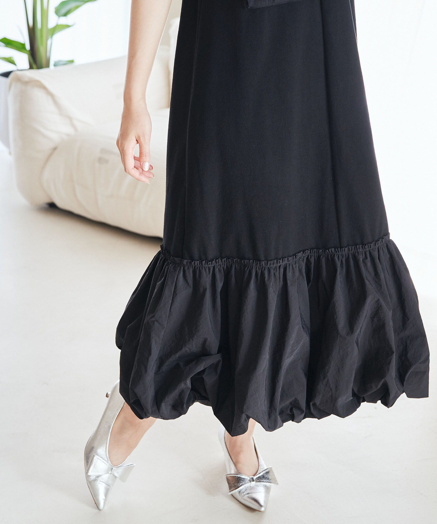 VIS「ドッキングバルーンワンピース【洗える】」|ワンピース|