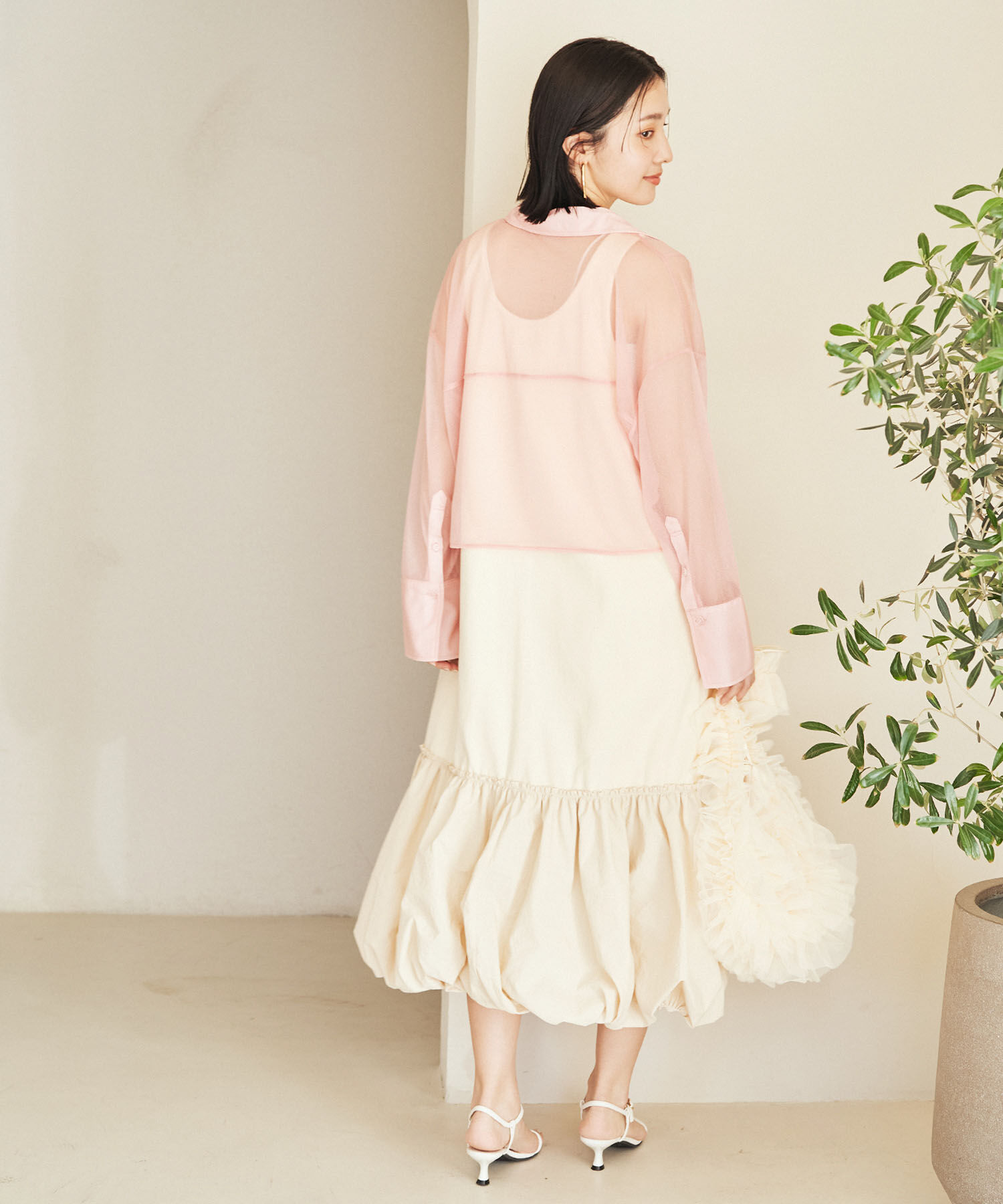 VIS「ドッキングバルーンワンピース【洗える】」|ワンピース|