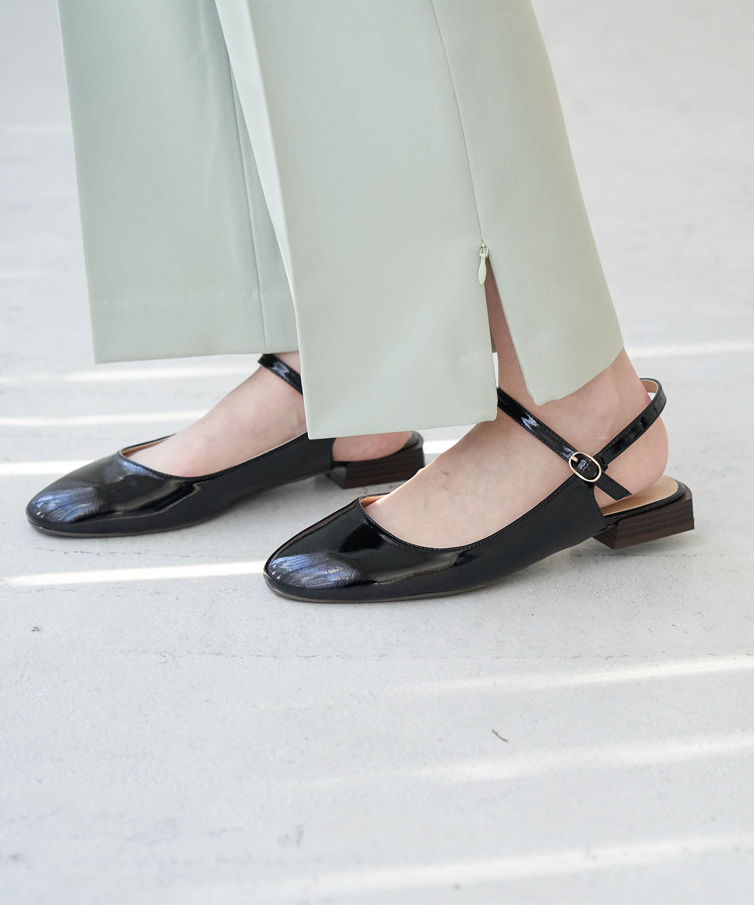 ROPE PICNIC PASSAGE「オープンヒールメリージェーンパンプス」|パンプス|